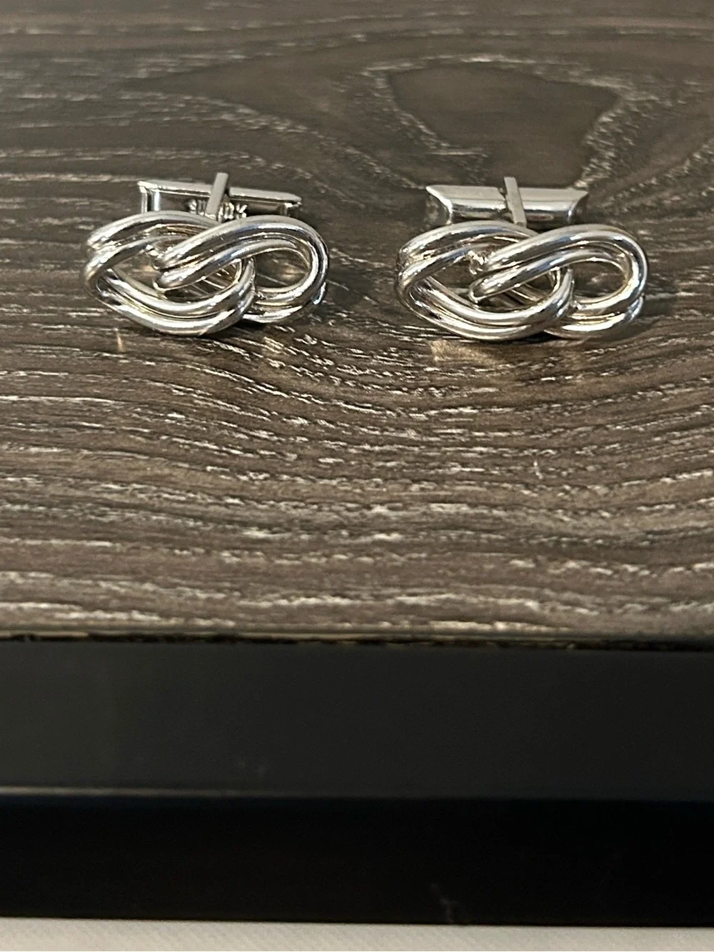 SWANK infinity knot cufflinks